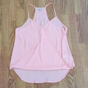 NWOT Light Pink Wrap Tank Top